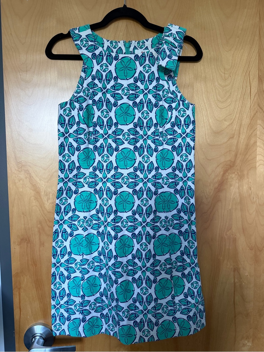 Vineyard Vines Turquoise & Navy Seashell Mini Dress